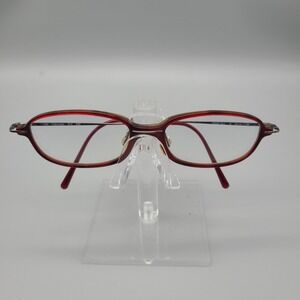 Calvin Klein 814 065 Burgundy Tortoise Oval Eyeglasses Frames Italy 50-16-135